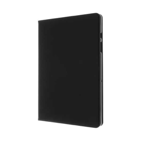 Insmat Exclusive - Lommebok for nettbrett - håndlaget lær, kartong+papir, bomullssting - svart - for Samsung Galaxy Tab S10 Lite