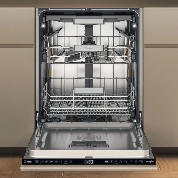 WHIRLPOOL W7IHF60TUS - Astianpesukone - musta