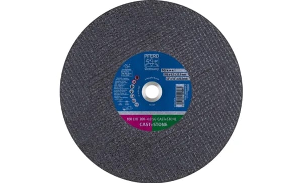 PFERD 100 EHT 300-4,0 SG CAST+STONE/20,0, valurauta, PFERD, 2 cm, 30 cm, 6400 RPM, 20 kpl