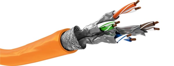 Goobay 75713, 50 m, Cat7a, S/FTP (S-STP), Oransje