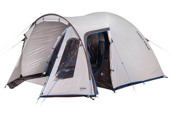 High Peak TESSIN 5.0 CLIMATE PROTECTION 80, Camping, Hard ramme, Kuppel/Igloo telt, 5 person(er), 7,5 kg, Svart, Blå, Grå