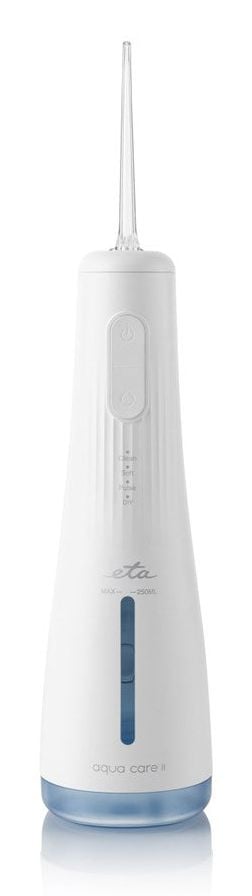 Eta AquaCare II, 0,25 l, Vit, Trådlös mundusch, 2,1 kPa, 8,3 kPa, Knappar
