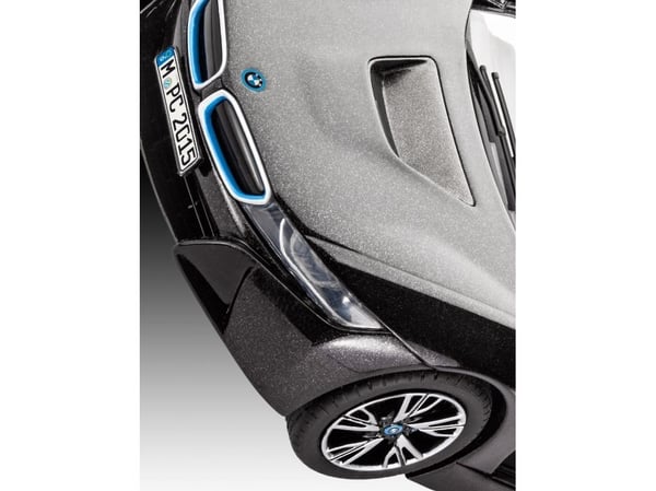 Revell modellbygge bil 1:24 - BMW i8 i skala 1:24, nivå 4, trogen reproduktion med många detaljer, 07008, 120 År