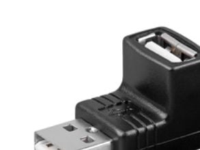 Goobay USB A M/FM, USB A M, USB B FM, Sort