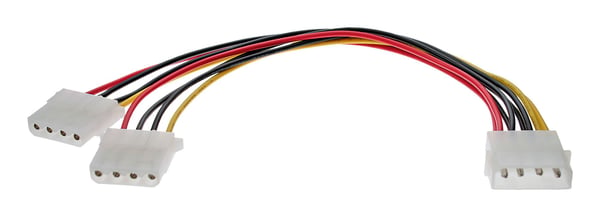 InLine 29659L, 0,2 m, Molex (4-nastainen), 2 x Molex (4-nastainen), urosliitin, naarasliitin, suora