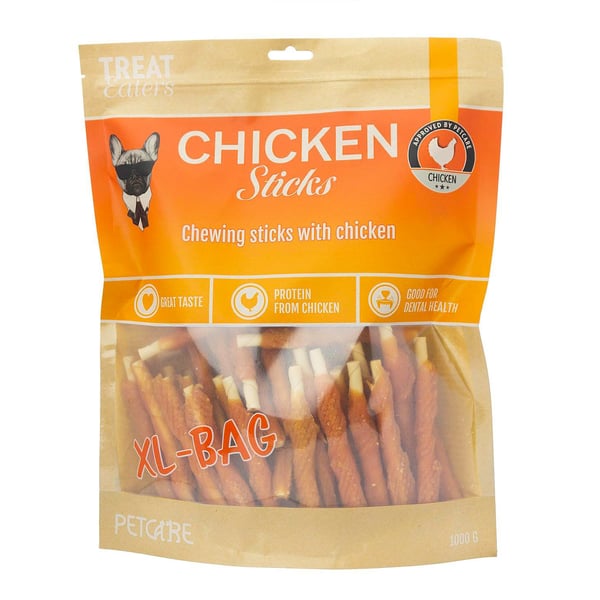 Treateaters Chicken sticks 1kg (No-hide)