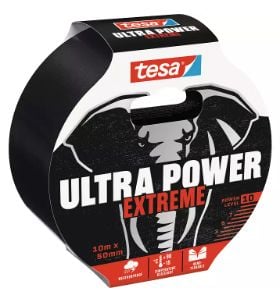 tesa Ultra Power Extreme korjausteippi 10 m x 50 mm 56622-00000-00, musta