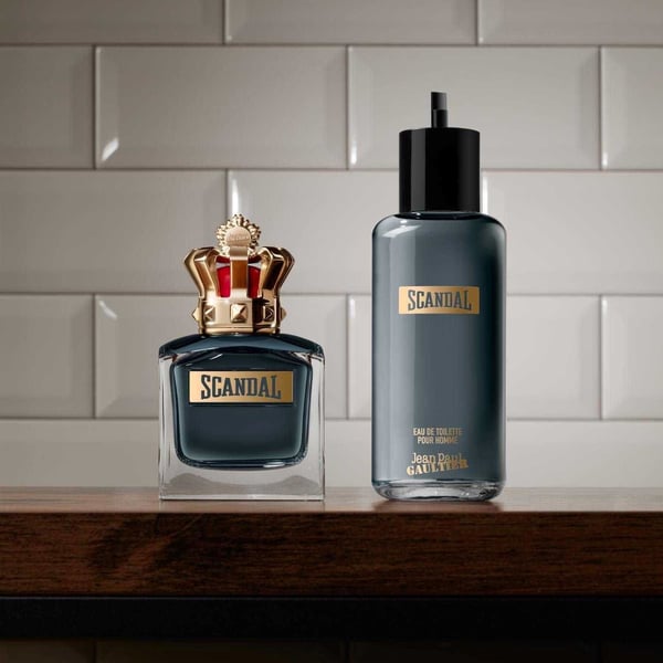 Jean Paul Gaultier Scandal Pour Homme EdT-täyttöpakkaus 200 ml miehille