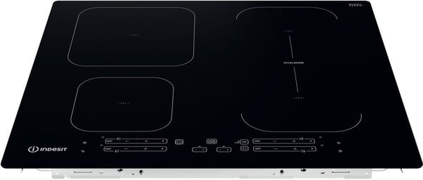 Indesit IB 65B60 NE - Induktionshäll - 4 kokplattor - Fördjupning - bredd: 56 cm - djup: 48 cm - svart