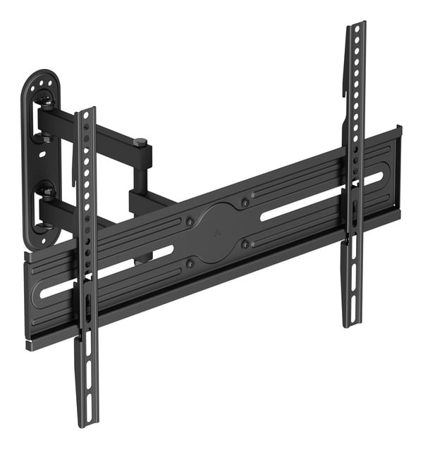 DELTACO - Monteringssats (väggfäste) - fullständig rörelse - för böjd/platt panel - 3-way, tilt, swivel, up to 35 kg - svart - skärmstorlek: 37"-70"