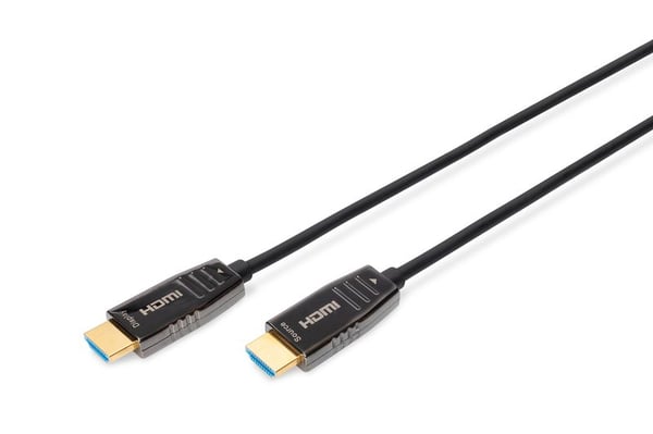 Digitus AK-330126-100-S, 10 m, HDMI-tyyppi A (vakio), HDMI-tyyppi A (vakio), 7680 x 4320 pikseliä, 3D, Musta