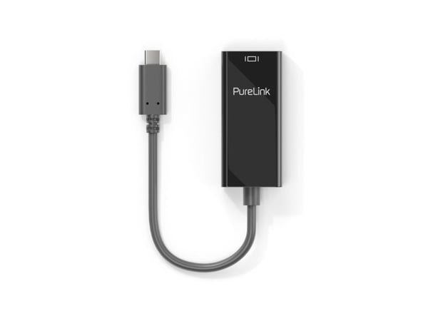 PureLink USB-C til mini DisplayPort-adapter - 4K60 - iSeries - svart - 0,10m