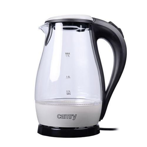 Camry Premium CR 1251w, 1,7 l, 2200 W, Sort, Rustfritt stål, Gjennomsiktig, Polypropylen (PP), Vannivåindikator