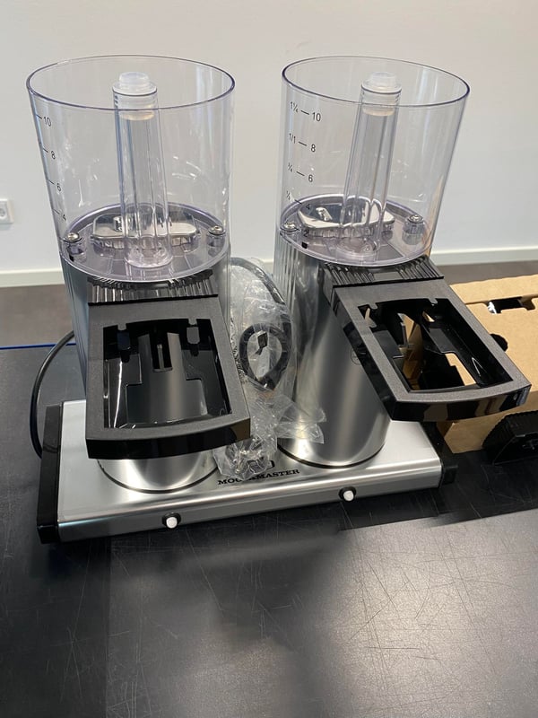 [OUTLET] - Kaffemaskine, Moccamaster, dobbelt, sort, 2 x 1,25 l