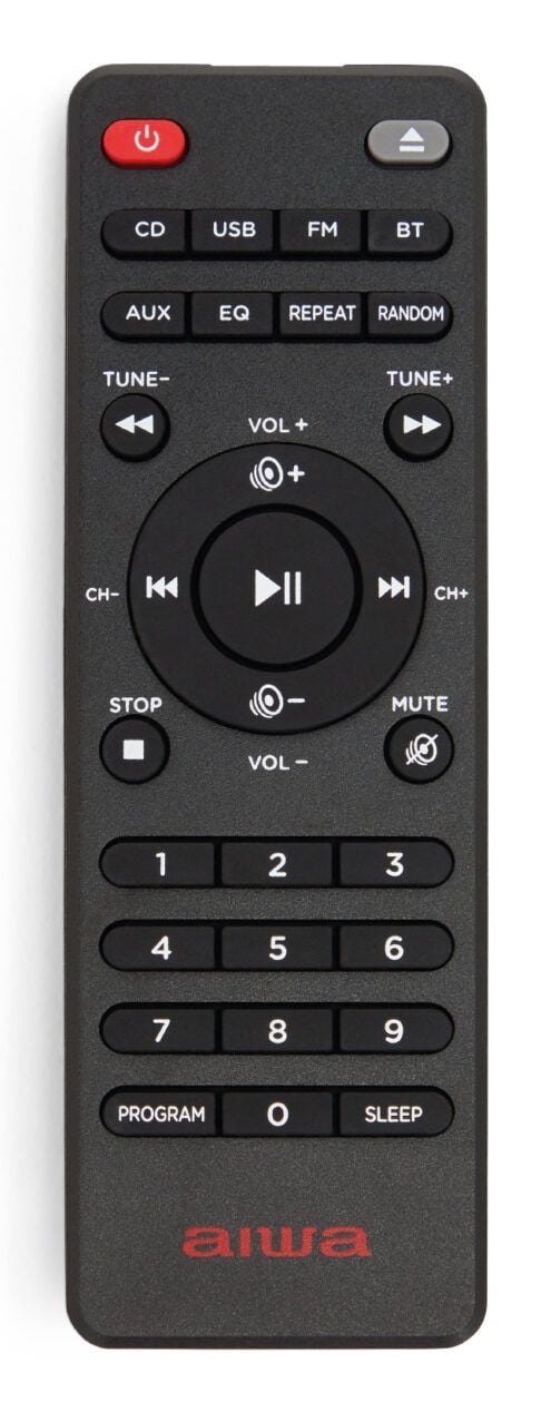 AIWA MSBTU-550 mikrostereojärjestelmä, Bluetooth 50 W, musta