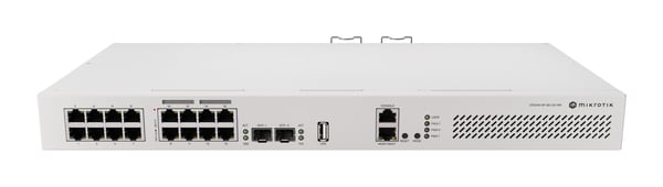 Mikrotik CRS418-8P-8G-2S+RM Cloud Router/Sw, L2/L3, Gigabit Ethernet (10/100/1000), Strøm over Ethernet (PoE), Stativ-montering, 1U