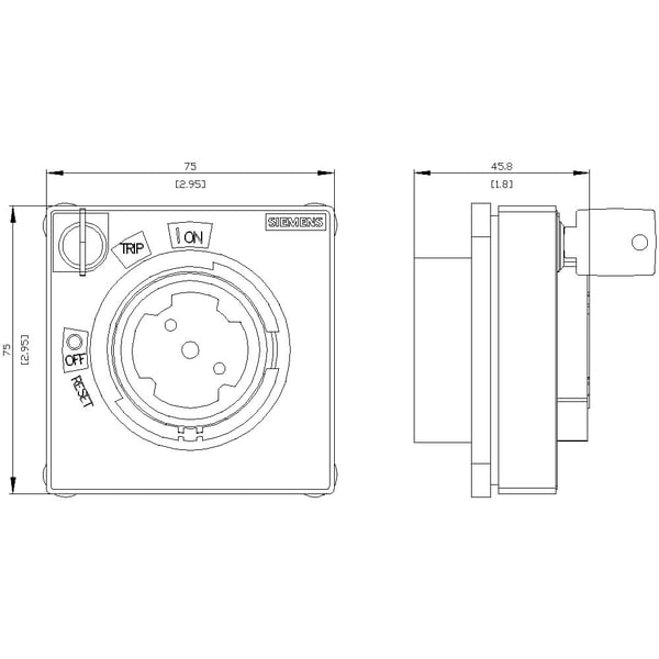 Siemens 8UD1900-0MC01, 136 g, 84 mm, 84 mm, 80 mm