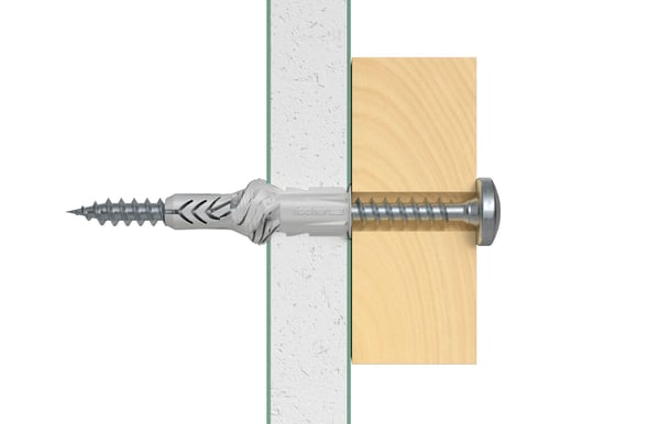 Fischer 77871, Veggplugg, Murstein, Betong, 60 mm, 1 cm, 7,5 cm, 6 mm