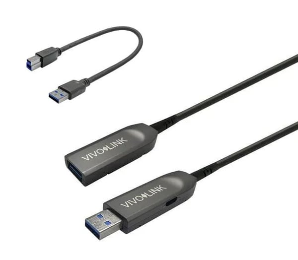 VivoLink - USB-förlängningskabel - USB typ A (hane) till USB typ A (hona) - USB 3.2 Gen 1 - 5 V - 0.9 A - 20 m - svart