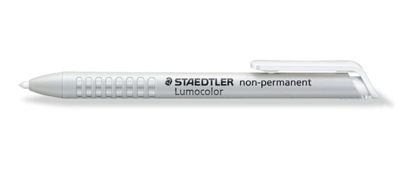 Staedtler Lumocolor 768, Pyöreä pää, Valkoinen, Valkoinen, Keskikokoinen, 3 mm, Lasi, Lehtipuu, Nahka, Metalli, Paperi, Muovi, Kivi