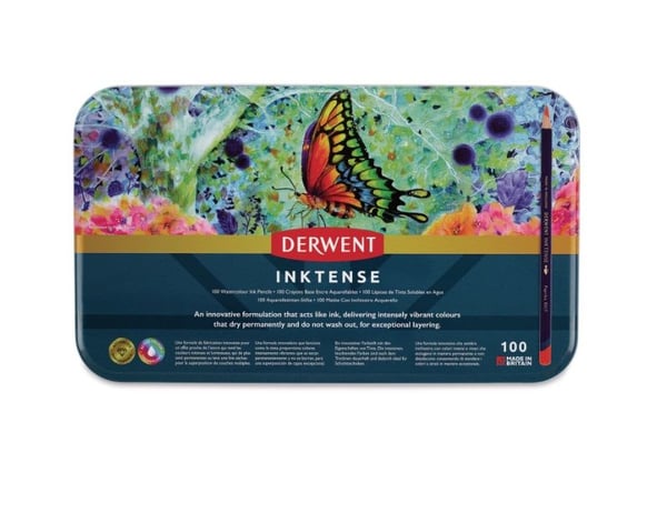Derwent Inktense Pencil 100 stk. i tinæske