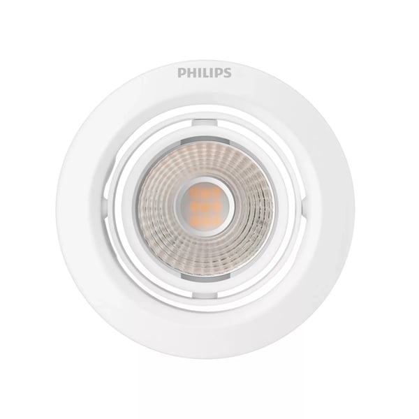 Philips Funktionell Pomeron infälld lampa, Nedtryckbar spotlight, Glödlampan/-lamporna kan inte bytas ut, 1 lampor, LED, 4000 K, Vit