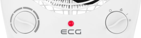 ECG TV 3030 Heat R, Sähkökäyttöinen lämpötuuletin, 1,2 m, Sisätila, Lattia, Valkoinen, Muovi
