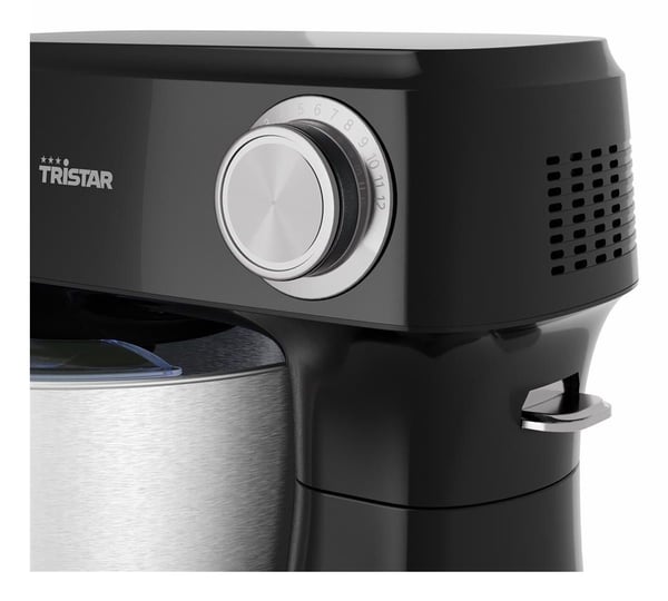 Tristar MX-4870, pöytämikseri, musta, sekoitus, vatkaaminen, vaivaaminen, 1 m, 4,5 l, kääntötoiminto