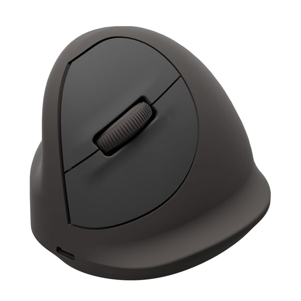 Fellowes 100143583, Vasenkätinen, Vaakasuuntainen muotoilu, Optinen, Bluetooth + USB Type-C, 2400 DPI, musta