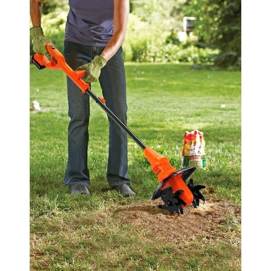 Black & Decker BETL1820L-QW, Elektrisk jordfreser, 16 cm, Oransje, Batteri, 18 V, Lithium-Ion (Li-Ion)