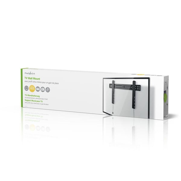 Nedis TVWM5050BK, 94 cm (37"), 177,8 cm (70"), 200 x 200 mm, 600 x 400 mm, Terästä, Musta