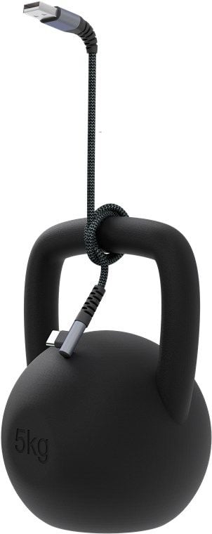 Goobay 64657, 2 m, USB C, USB A, USB 2.0, Musta, Harmaa