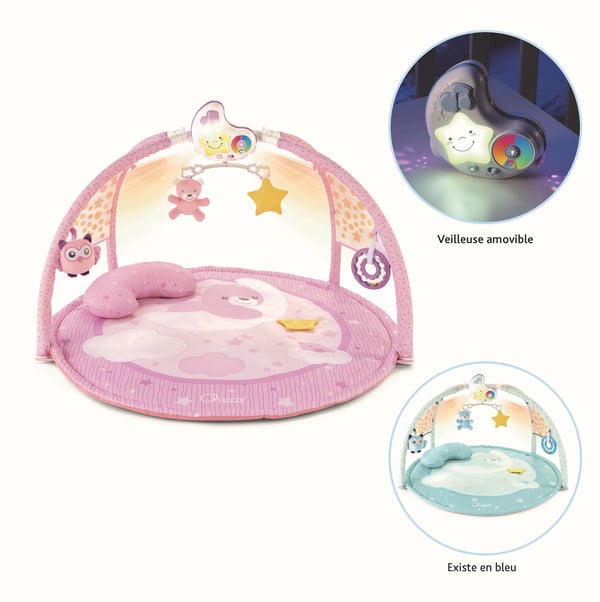 Chicco 3-i-1 babygym med melodier och projektor, rosa