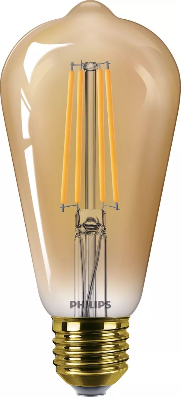 Philips Ljuskälla (dimbar), 5,8 W, 50 W, E27, 640 LM, 15000 h, Flame