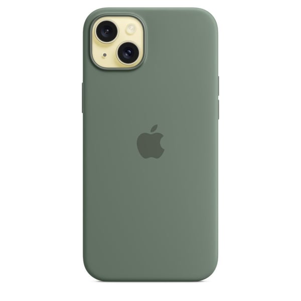 Apple - Skydd för mobiltelefon - MagSafe-kompatibilitet - silikon - cypress - för iPhone 15 Plus