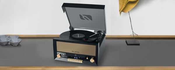 Muse MT-110B, Suoravetolevysoitin, Musta, Ruskea, Puu, 33,45,78 RPM, Rotaatio, CD, CD-R, CD-RW