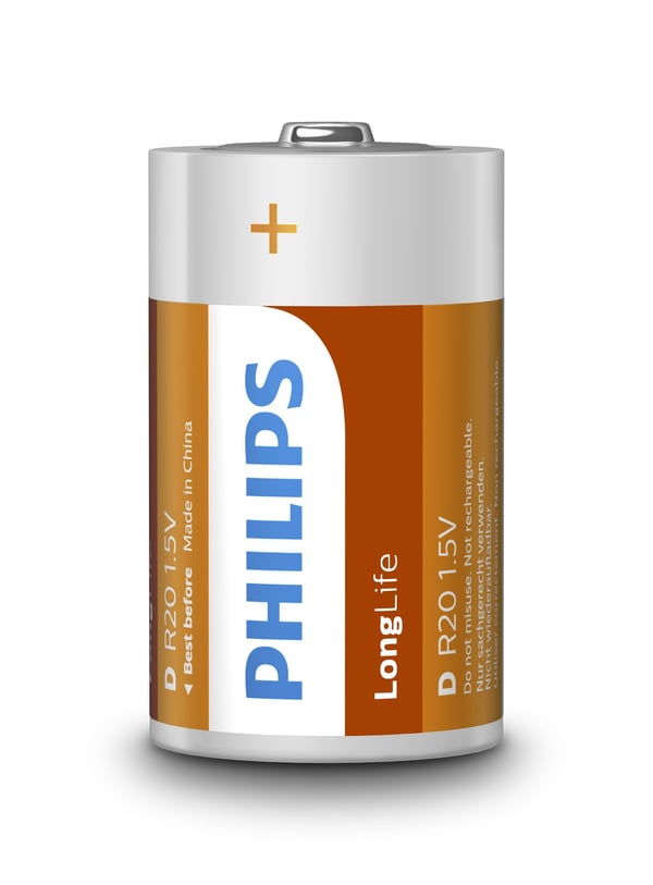 Philips LongLife R20L2B - Batteri 2 x D - Kul-sink