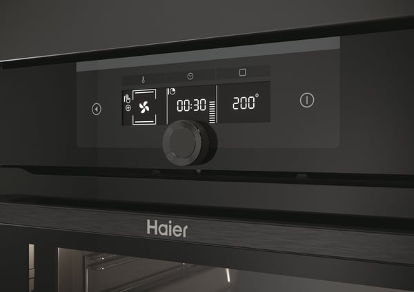Haier I-Turn Series 2 HWO60SM2F3BH, Sähköuuni, 70 L, 70 L, Höyry, Hydrolyyttinen, Kiinteä