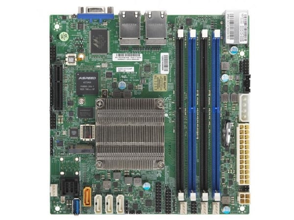 Supermicro A2SDi-4C-HLN4F emolevy Mini-ITX Intel Atom C3558 4x Gigabit LAN