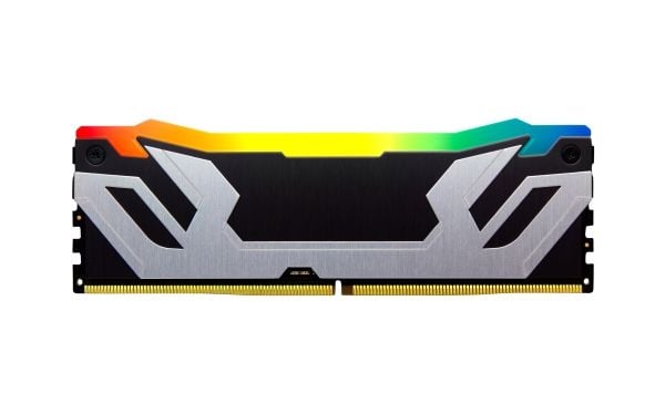 Kingston FURY Renegade RGB - DDR5 - modul - 24 GB - DIMM 288-pin - 4200 MHz / PC5-67200 - CL40 - 1.45 V - ikke-bufret - on-die ECC - svart og sølv