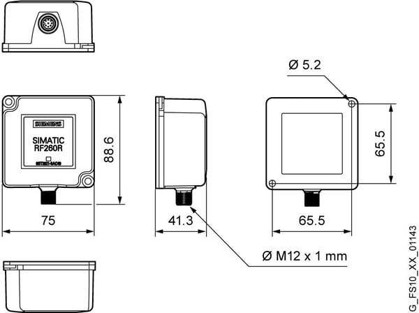 Siemens 6GT2821-6AC40, 41 mm, 75 mm, 75 mm, 40 mm, 200 g