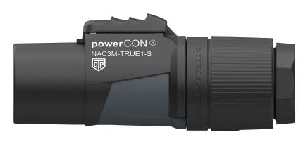 Neutrik NAC3M-TRUE1-S, powerCON, Musta, Suora, Kupari, IP65, IP67, 4000 V