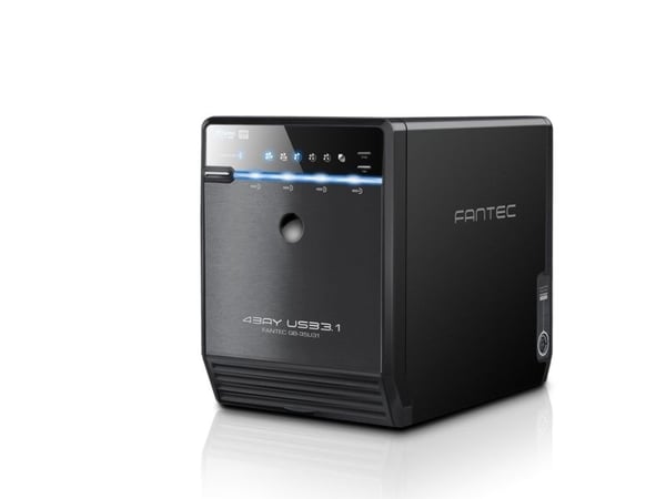 FANTEC QB-35U31 kiintolevykotelo 4-paikkainen 3.5" SATA-600 USB 3.1 Gen 2