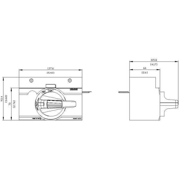Siemens 3VA9447-0EK13 roterande manöververk 1 st