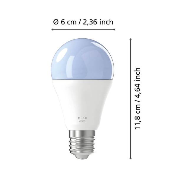 EGLO CONNECT-Z E27 smartpærer - 2-pakning med bryter - 1300 lm