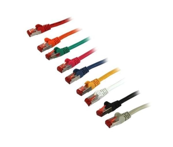 Patchkabel RJ45 CAT6 250 MHz 0,25 m Magenta SSTPSFTP LSZH Synergy 21