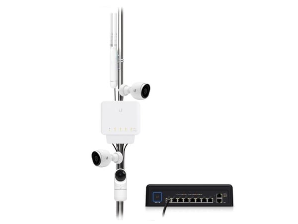 Ubiquiti UniFi Switch USW-FLEX - Switch - Styrt - 4 x 10/100/1000 (PoE) + 1 x 10/100/1000 (PoE++) - veggmonterbar, stangmonterbar - PoE++ (46 W) (e...