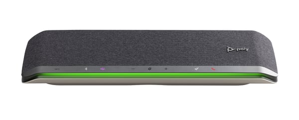 HP Poly Sync 60 Microsoft Teams-sertifisert høyttalertelefon, Mobiltelefon/PC, Sølv, 30 m, 55 dB, 1,5 m, Berøringskontroll