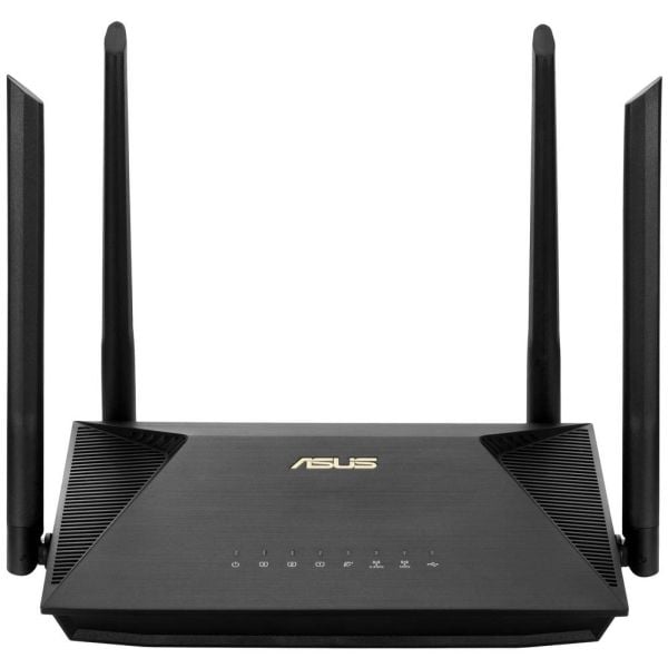 ASUS RT-AX53U - Trådløs ruter 3-portssvitsj - 1GbE - Wi-Fi 6 - Dobbeltbånd