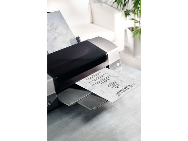 Sigel Design Paper DP371 - Marmorgrå - A4 (210 x 297 mm) - 90 g/m² - 100 ark marmorert papir